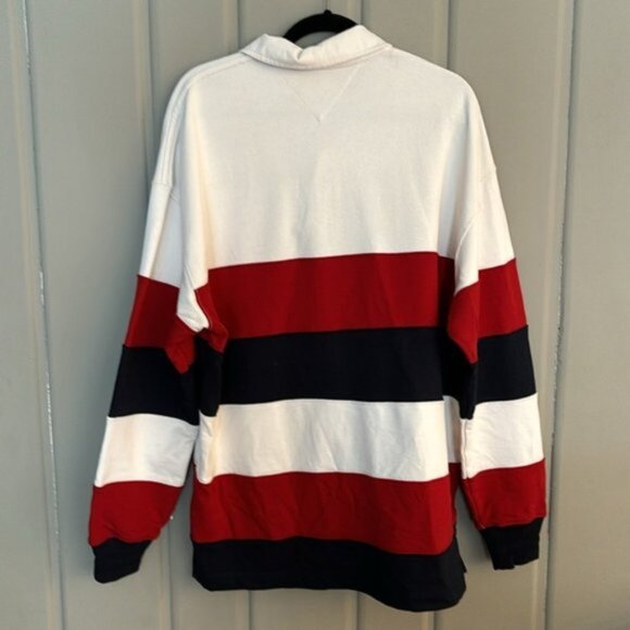 Tommy Hilfiger Men's Prep Stripe Rugby ColorBlock  Top - Size M -New - Picture 4 of 11